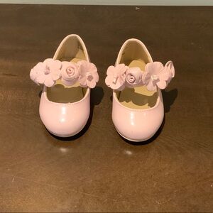 Janie and Jack Pink Floral Dress Shoes